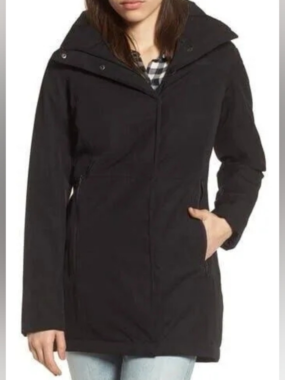 The North Face Black Women's Black Ancha Coat, Small